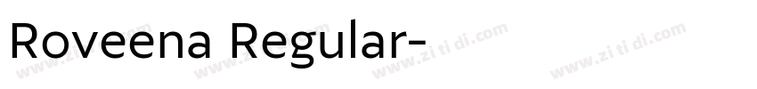 Roveena Regular字体转换